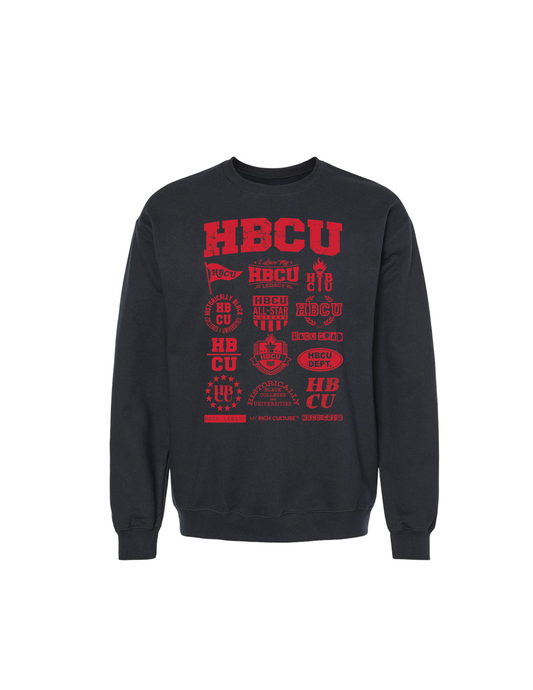HBCU BLACK CREW W/RED