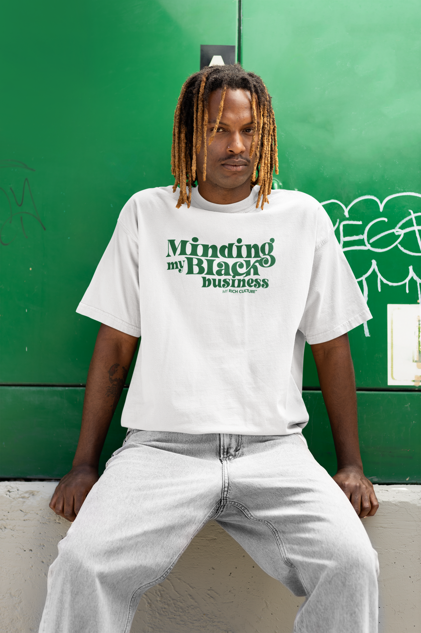 MINDING MY BLACK BUSINESS-WHITE